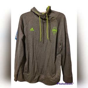 Seattle sounders Women's grey Adidas Hoodie